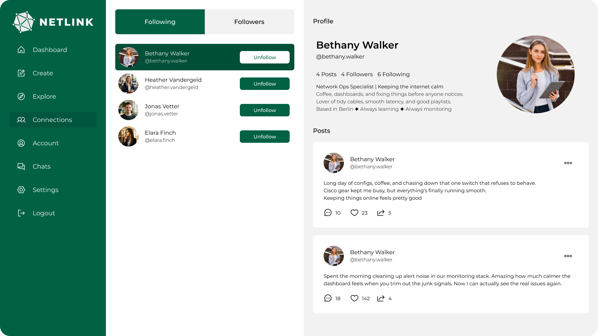 Connections UI